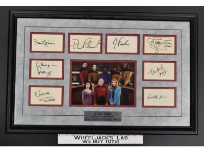 Crew of the USS Enterprise Star Trek: Next Generation AUTOGRAPHED Picture Frame