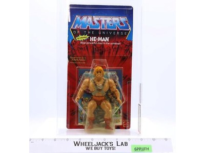 He-Man NO P.O.P. AFA GRADED 80 80/85/90 Masters of the Universe MOTU NEW