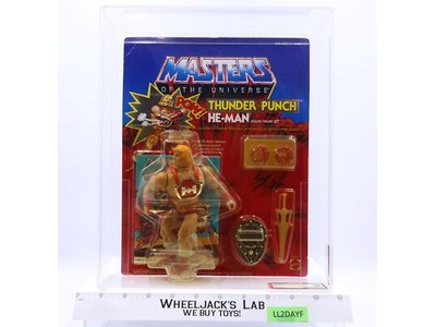 Thunder Punch He-Man AFA GRADED 80 80/80/90 Masters of the Universe MOTU NEW