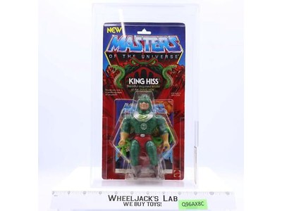 King Hiss AFA GRADED 80 80/85/90 Masters of the Universe MOTU 3-Back Mattel NEW