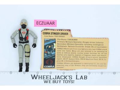 Cobra Stinger Driver V1 100% Complete G.I. Joe 1984 Hasbro Vintage Action Figure