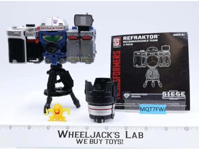 Refraktor 3 Pack 100% Complete Transformers Siege WFC Deluxe 2018 Hasbro