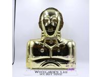 C-3PO Gold Action Figure Storage Case W/Insert & Stickers Star Wars 1983 Kenner