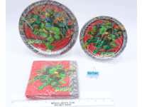 Lot of 16 Party Plates & 16 Napkins TMNT 2003 Partyexpress Hallmark NEW SEALED