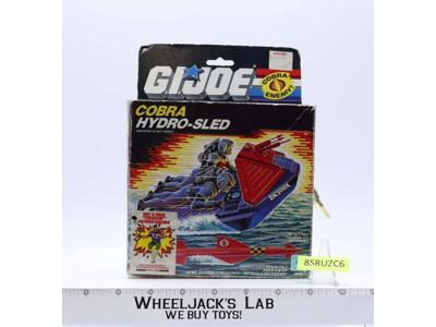 Cobra Hydro-Sled Vehicle 100% Complete W/Box GI Joe 1986 Action Figure Hasbro