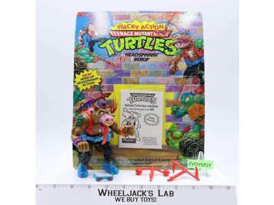 Headspinnin' Bebop w/Card 100% Complete TMNT 1991 Playmates Action Figure