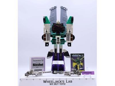 Sixshot D-98 100% Complete Reissue Transformers 2002 Takara Tomy G1 Figure