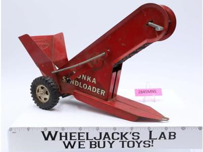Red Sand Loader Conveyor WORKS Pressed Steel 1960's Tonka Vintage Toy