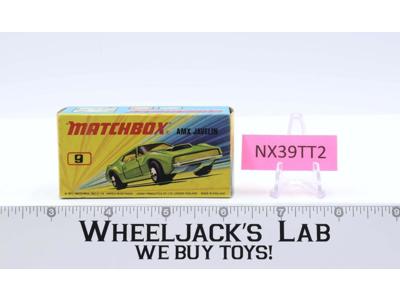 AMX Javelin No. 9 Lesney Superfast Matchbox 1971 W/Box England Vintage