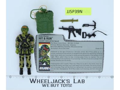 Hit & Run V1 1988 G.I. Joe Hasbro Vintage Action Figure
