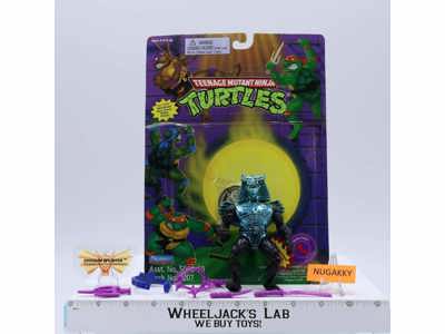 Warrior Chrome Dome 100% Complete W/Card TMNT 1995 Playmates Action Figure