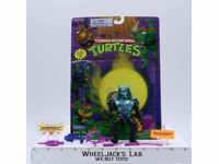 Warrior Chrome Dome 100% Complete W/Card TMNT 1995 Playmates Action Figure