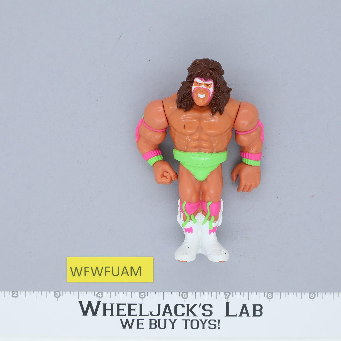 Ultimate Warrior WWE WWF Wrestling 1990 Hasbro Vintage Figure WORKS