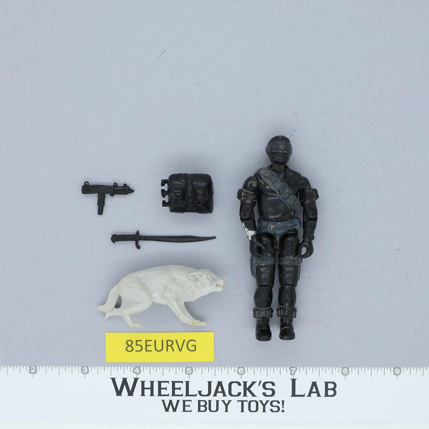 Snake Eyes & Timber V2 100% Complete G.I. Joe 1985 Hasbro Vintage Action Figure