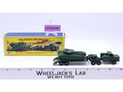 Tank Transporter & Centurion Mark III Tank M-3 Matchbox 1960's Made In England
