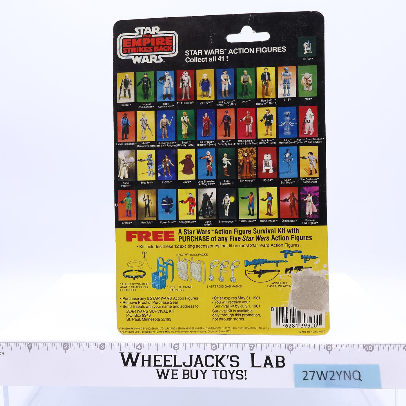 FX-7 100% Complete 41 Back-A Star Wars ESB 1980 Kenner Action Figure NO REPRO