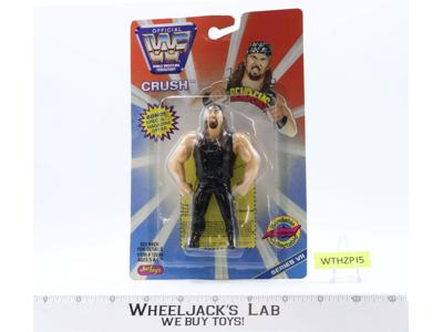 Crush Bend-Ems WWF 1997 Just Toys 4.5" NEW MOSC SEALED