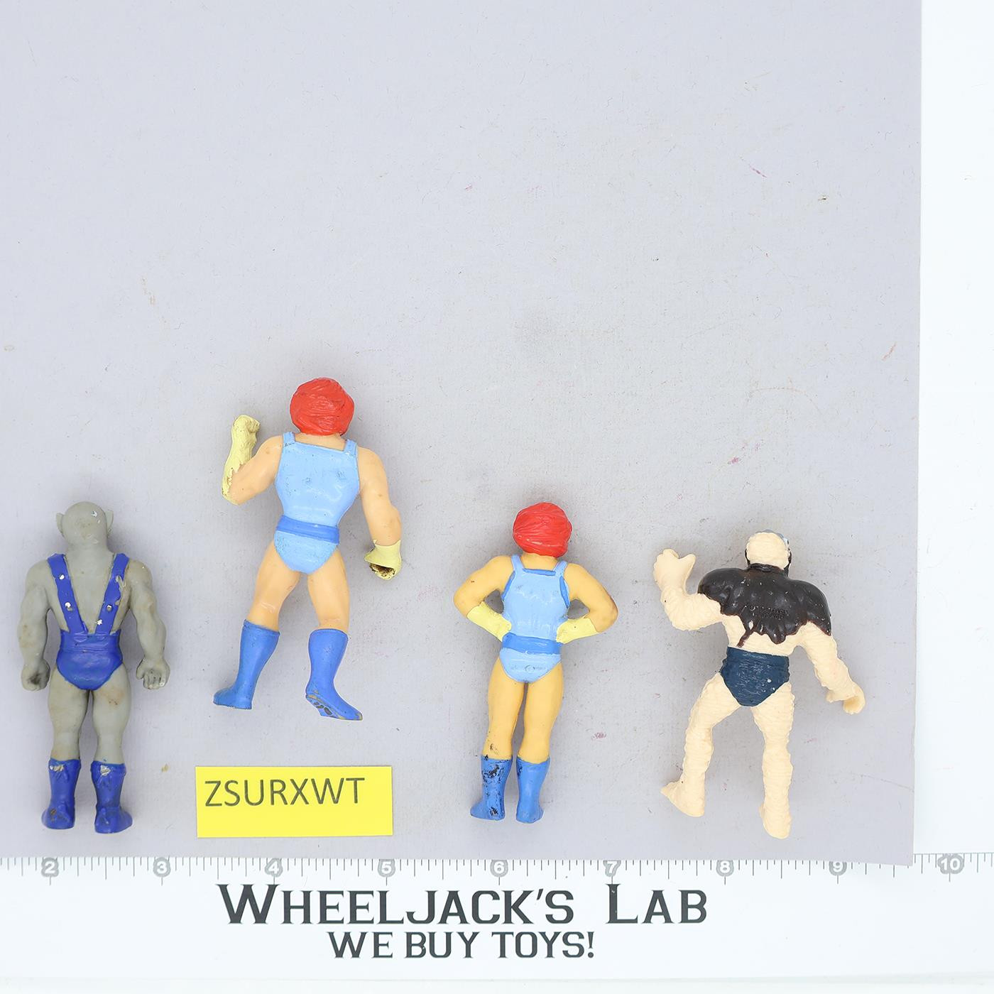 Lot of 4 MINI Thundercats / 2 Erasers 1986 Telepix LCI,T Wolf Vintage Action