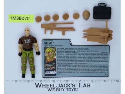 Salvo V1 100% Complete G.I. Joe 1990 Hasbro Vintage Action Figure