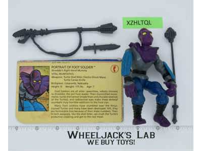 Foot Soldier 100% Complete Teenage Mutant Ninja Turtles TMNT 1988 Playmates