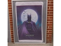Batman Fabric Wall Hanging 1989 DC Comics Poster Batman Vintage 45" X 29"
