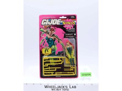 Scarlett Ninja Force GI Joe ARAH 1992 Hasbro Vintage Figure NEW MOSC SEALED