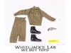 Army Fatigue Shirt Pants Boots Pistol GI Joe 12" 1964 Hasbro Vintage Accessory