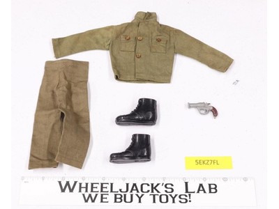 Army Fatigue Pants & Shirt Boots Pistol GI Joe Hasbro 1964 Vintage 12" Accessory