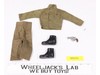Army Fatigue Pants & Shirt Boots Pistol GI Joe Hasbro 1964 Vintage 12" Accessory