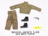 Army Fatigue Pants & Shirt Boots Pistol GI Joe Hasbro 1964 Vintage 12" Accessory