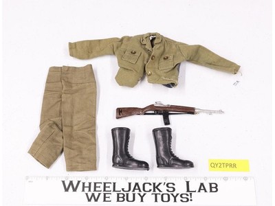 Army Fatigue Pants & Shirt Boots Rifle GI Joe Hasbro 1964 Vintage 12" Accessory