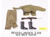 Army Fatigue Pants & Shirt Boots Rifle GI Joe Hasbro 1964 Vintage 12" Accessory