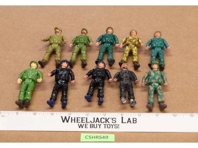 Lot of 10 Corps! Action Figures 1980's Lanard Toys 3.75" GI Joe KO