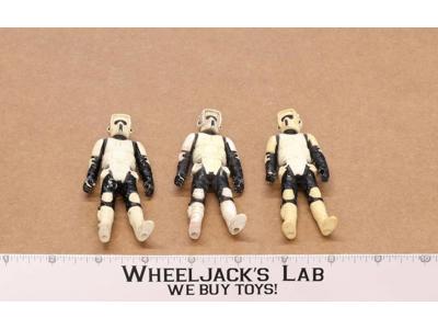 Lot of 3 Star Wars Biker Scouts 1970s-1980s Kenner Vintage Action Figures