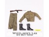 GI Joe Army Fatigue Shirt Pants Rifle Boots 1964 Vintage Hasbro 12" Accessory