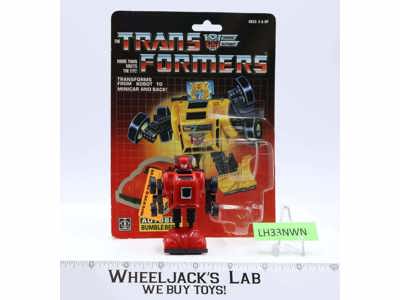 Bumblebee RED 100% Complete W/CARDBACK & BUBBLE G1 Transformers Action Figure