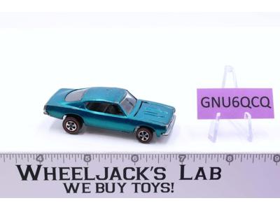 Custom Barracuda  Aqua 1968 Redline Hot Wheels Mattel Vintage RL