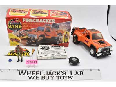 Firecracker Hondo Mac Lean 100% Complete W/Box MASK 1985 Vintage Action Vehicle