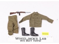 GI Joe Army Fatigue Shirt Pants Rifle Boots 1964 Vintage Hasbro 12" Accessory