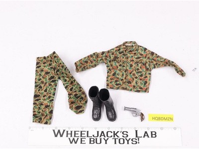 Camo Fatigue Pants & Shirt with Pistol Boots GI Joe 1964 Hasbro 12" Accessory