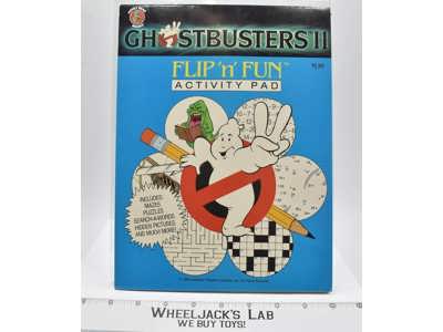 Ghostbusters II Flip 'n' Fun Activity Pad 1988 Columbia Pictures NEW UNUSED