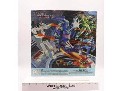 Metroplex Blurr Insert Poster Glow In The Dark 1985 G1 Transformers Vintage