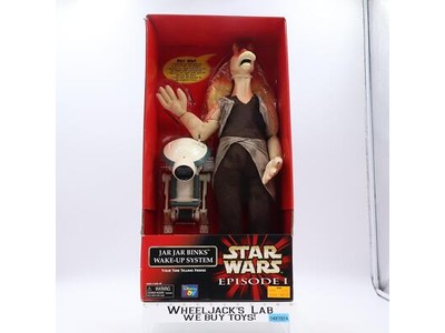 Jar Jar Binks Wake-Up System Star Wars Episode 1 1999 Thinkway Toys NEW MISB
