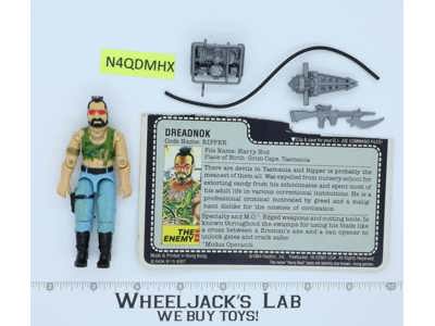 Ripper V1 100% Complete G.I. Joe 1985 Hasbro Vintage Action Figure