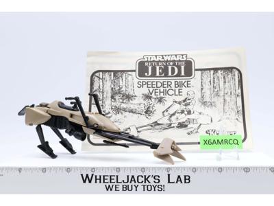 Speeder Bike 100% Complete Star Wars ROTJ 1983 Kenner Action Figure Vehicle