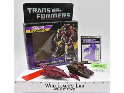 Flywheels W Box 100% Complete 1987 Vintage G1 Transformers Hasbro Action Figure