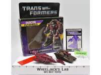 Flywheels W Box 100% Complete 1987 Vintage G1 Transformers Hasbro Action Figure