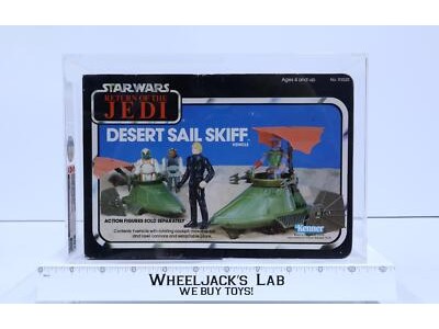 Desert Sail Skiff CAS GRADED 80+ Macau Star Wars ROTJ 1983 Kenner NEW SEALED