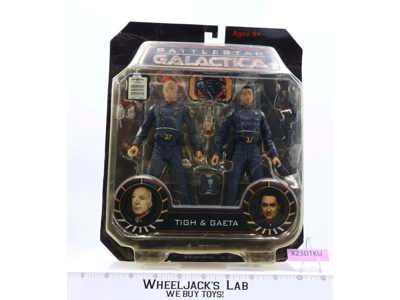 Tigh & Gaeta Battlestar Galactica Diamond Select Toys MOSC 2009 Action Figures