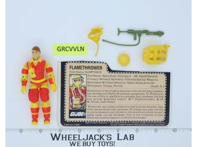 Blowtorch V1 100% Complete G.I. Joe 1984 Hasbro Vintage Action Figure